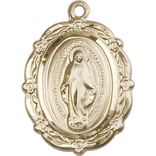 14kt Gold Miraculous Pendant - 4146MKT