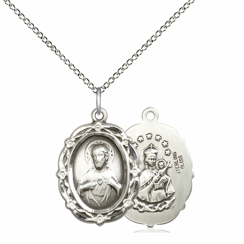 Sterling Silver Scapular Pendant - 4146SSS
