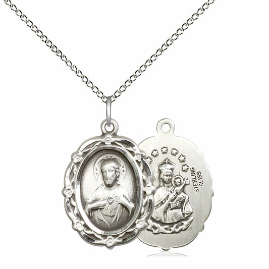 Sterling Silver Scapular Pendant - 4146SSS