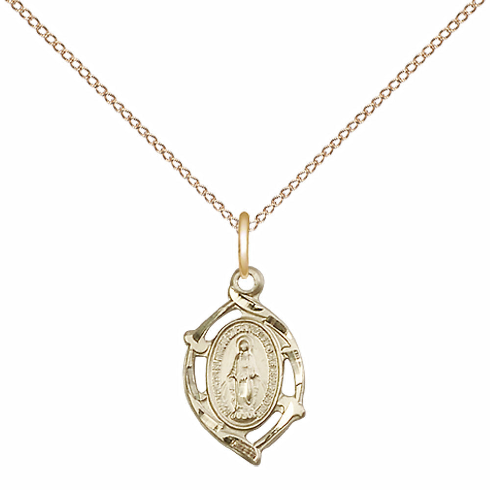Gold Filled Miraculous Pendant - 4152MGF