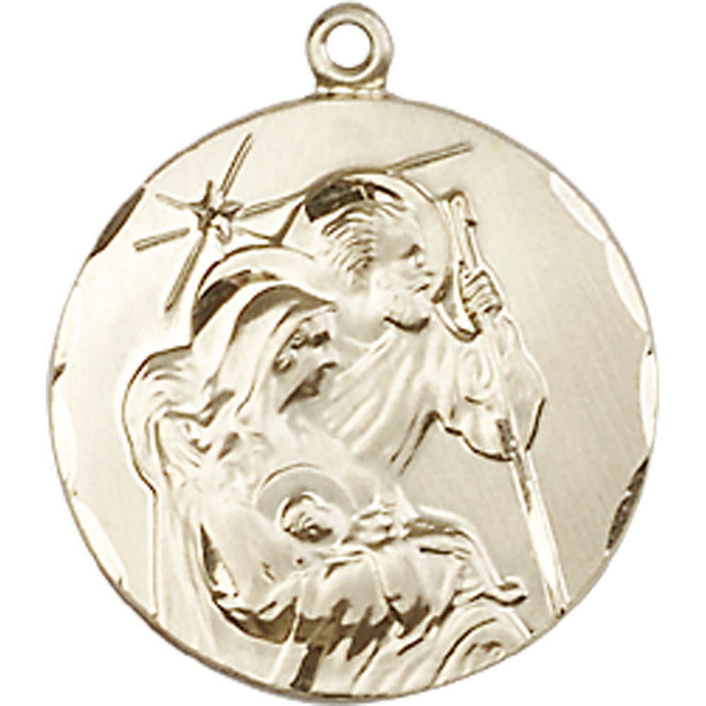 14kt Gold Holy Family Pendant - 4245KT