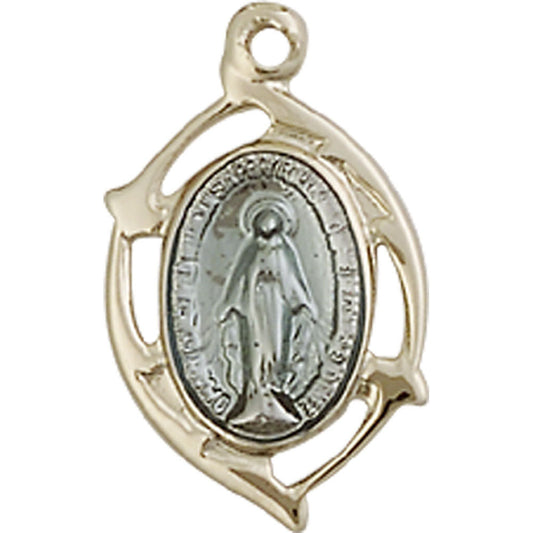 14kt Gold Miraculous Pendant - 4258MKT