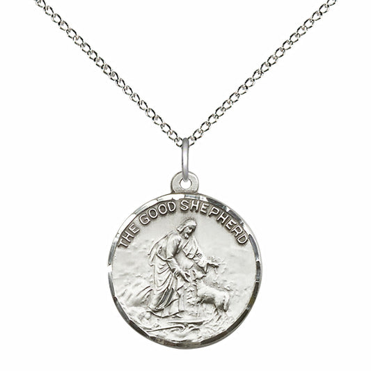Sterling Silver Good Shepherd Pendant - 4264SS