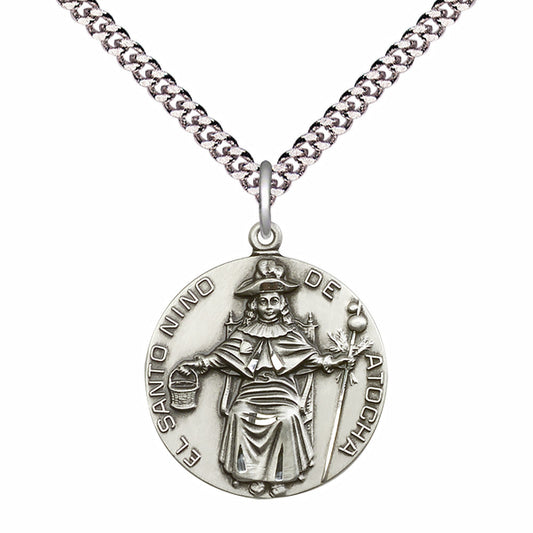 Sterling Silver Saint Niño de Atocha Pendant - 4268SS
