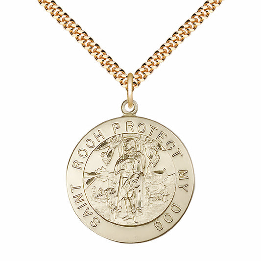 Gold Filled Saint Roch Pendant - 4270GF