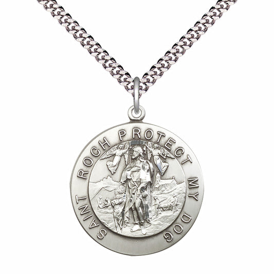 Sterling Silver Saint Roch Pendant - 4270SS
