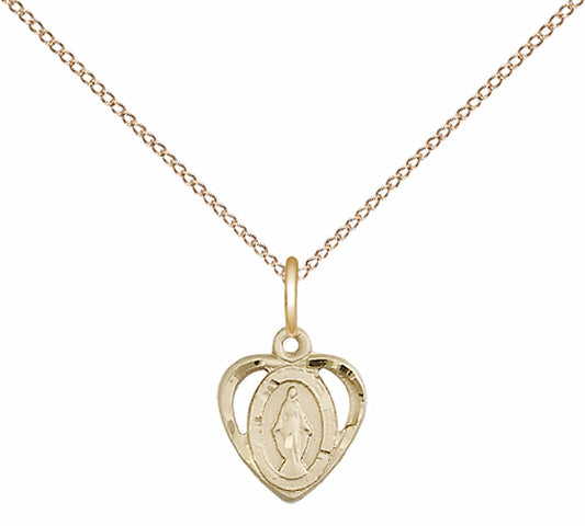 Gold Filled Miraculous Pendant - 5401GF