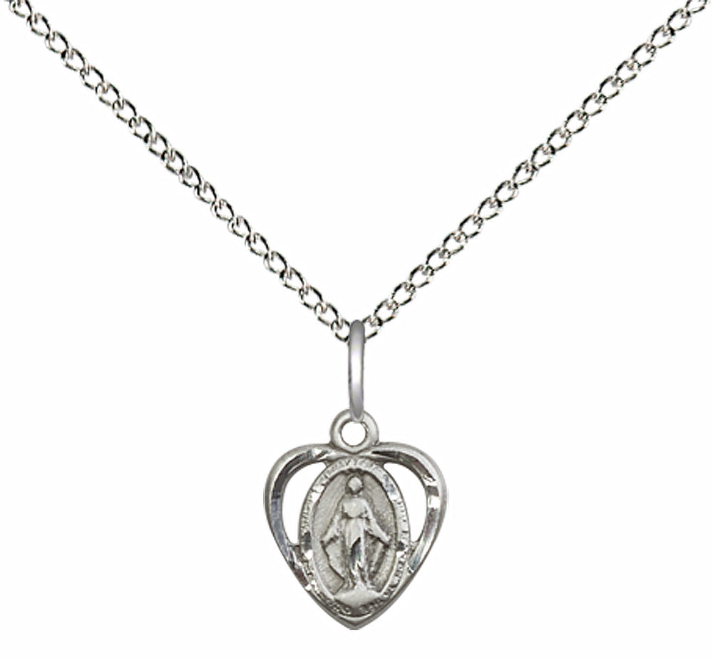 Sterling Silver Miraculous Pendant - 5401SS
