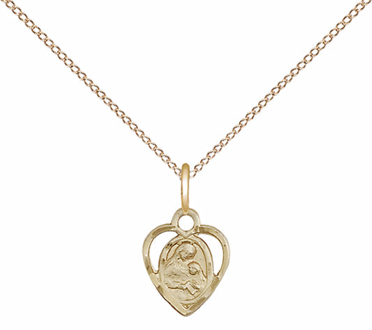Gold Filled Saint Ann Pendant - 5405GF