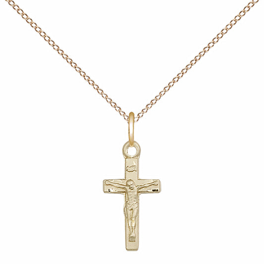 Gold Filled Crucifix Pendant - 5417GF