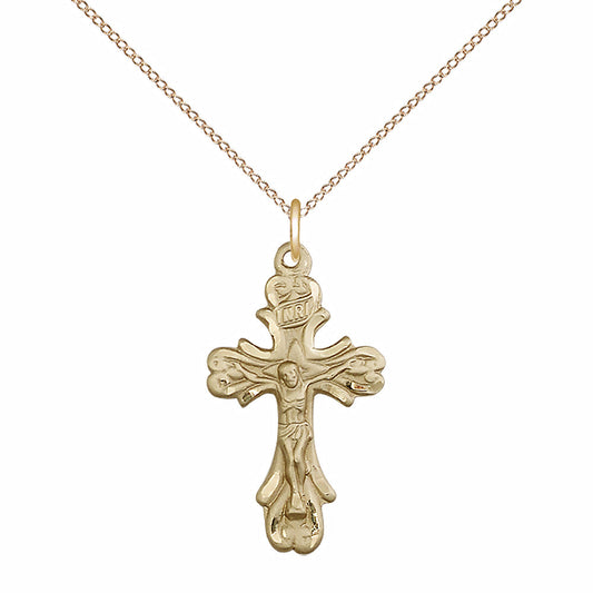 Gold Filled Crucifix Pendant - 5421GF