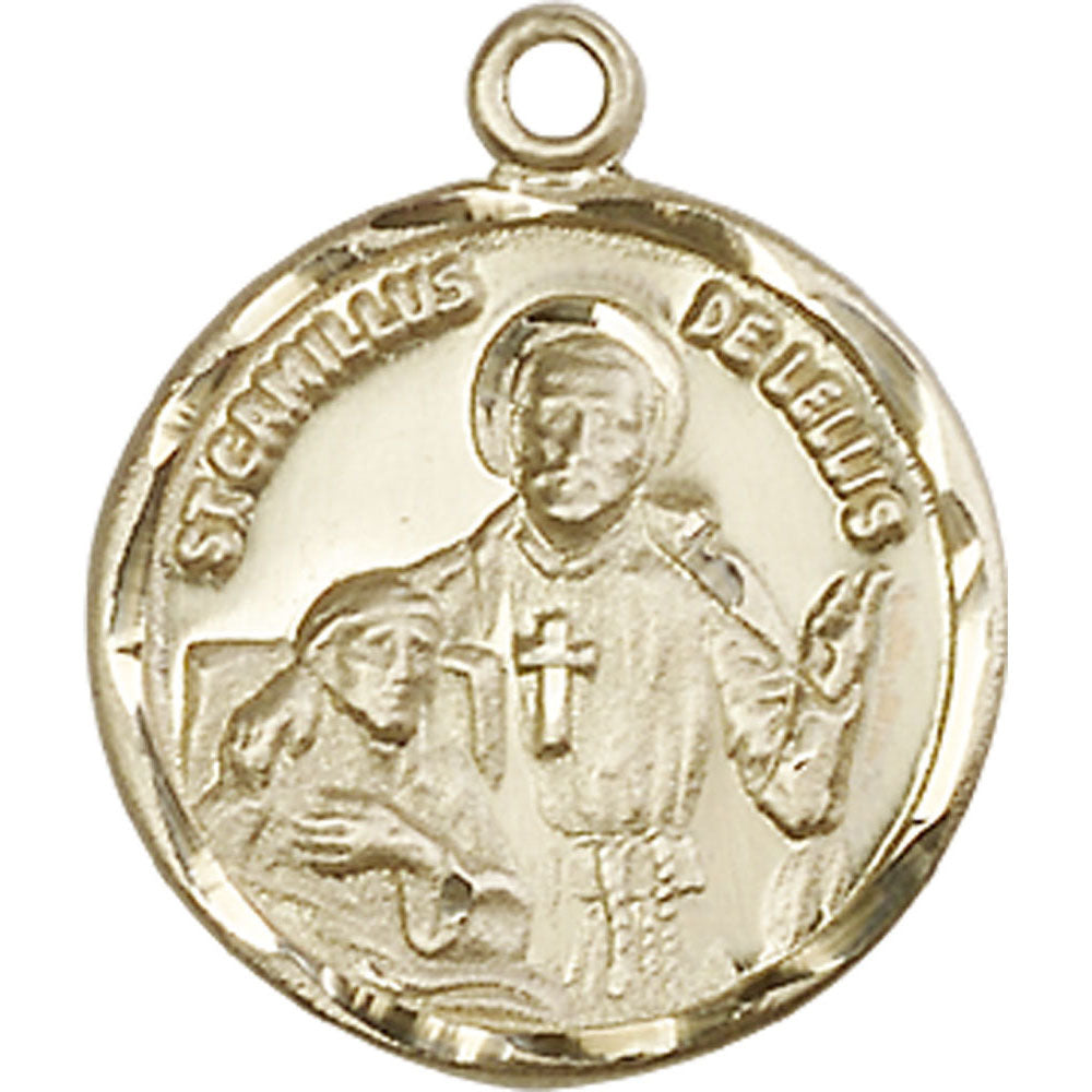 14kt Gold Saint Camillus of Lellis Pendant - 5425KT