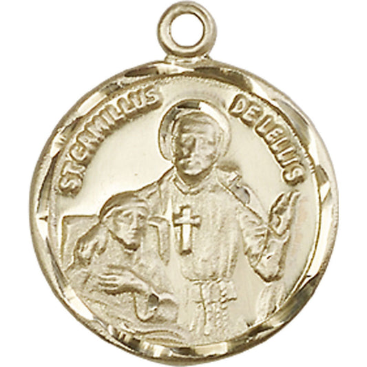 14kt Gold Saint Camillus of Lellis Pendant - 5425KT