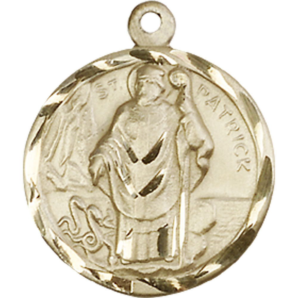 14kt Gold Saint Patrick Pendant - 5426KT
