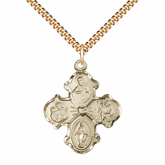 Gold Filled 4-Way Pendant - 5442GF