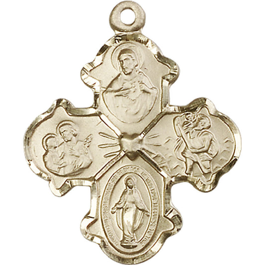 14kt Gold 4-Way Pendant - 5442KT