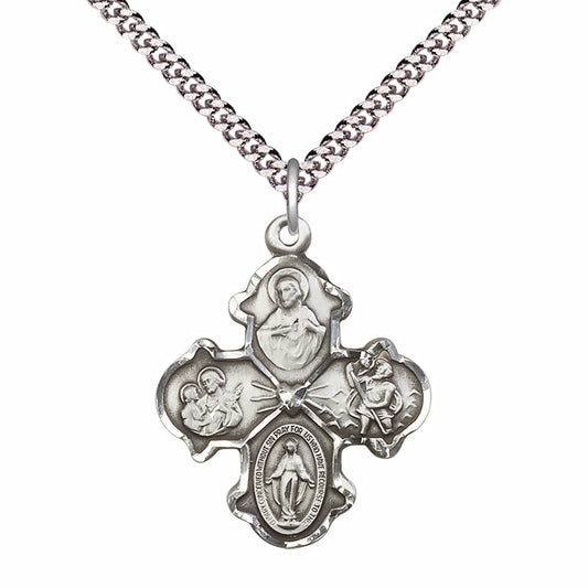 Sterling Silver 4-Way Pendant - 5442SS