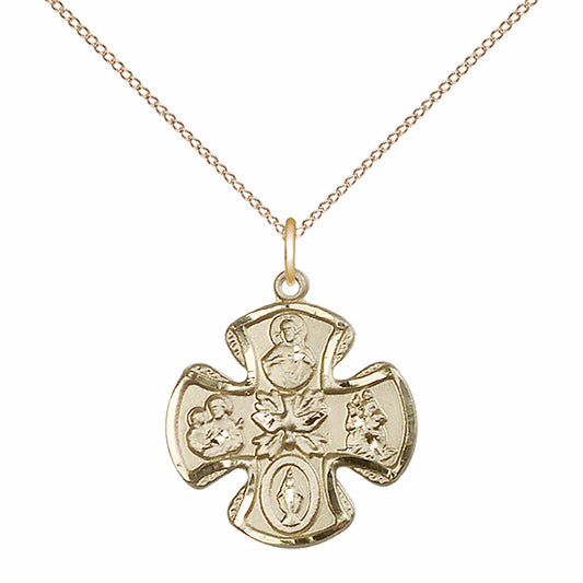 Gold Filled 5-Way Pendant - 5443GF