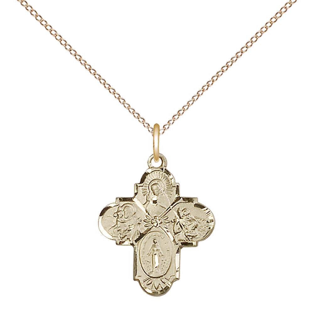 Gold Filled 4-Way Pendant - 5449GF