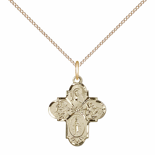 Gold Filled 4-Way Pendant - 5449GF