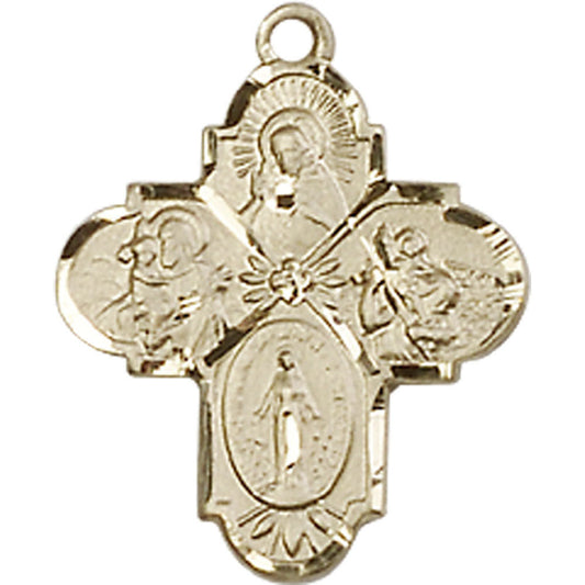 14kt Gold 4-Way Pendant - 5449KT