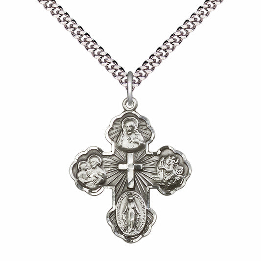 Sterling Silver 5-Way Pendant - 5458SS