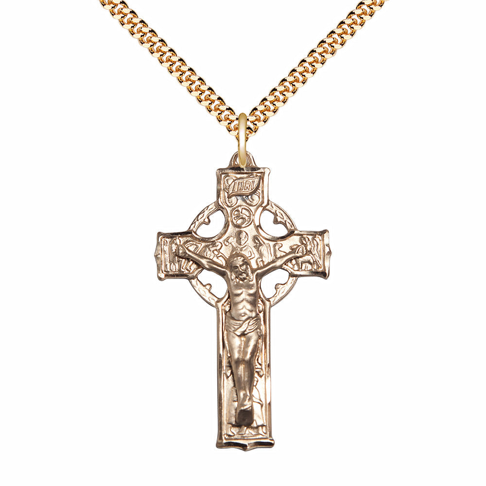 Gold Filled Celtic Crucifix Pendant - 5460GF