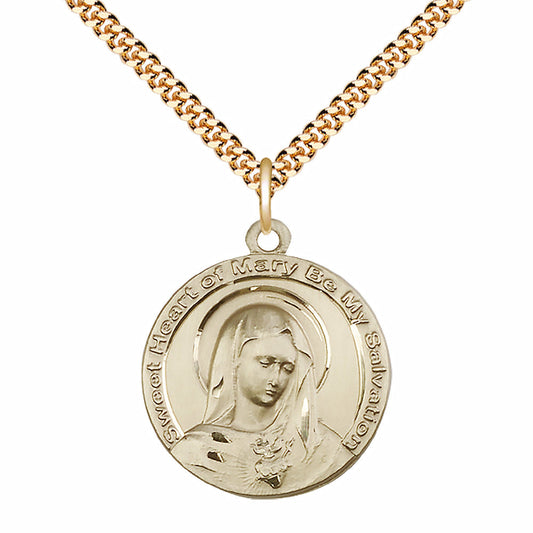 Gold Filled Mary Pendant - 5625GF