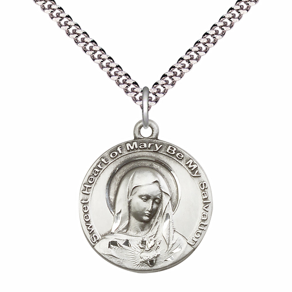 Sterling Silver Mary Pendant - 5625SS