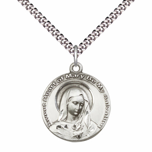 Sterling Silver Mary Pendant - 5625SS