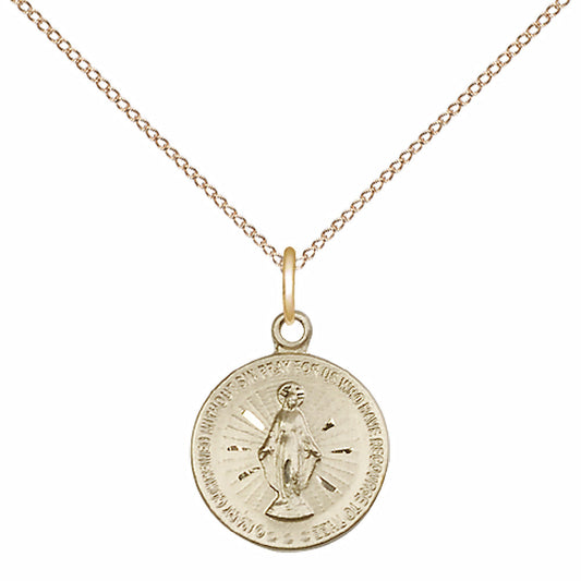 Gold Filled Miraculous Pendant - 5653GF