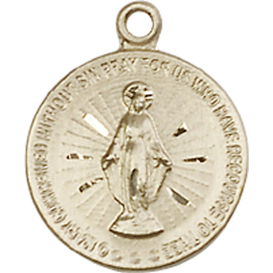 14kt Gold Miraculous Pendant - 5653KT