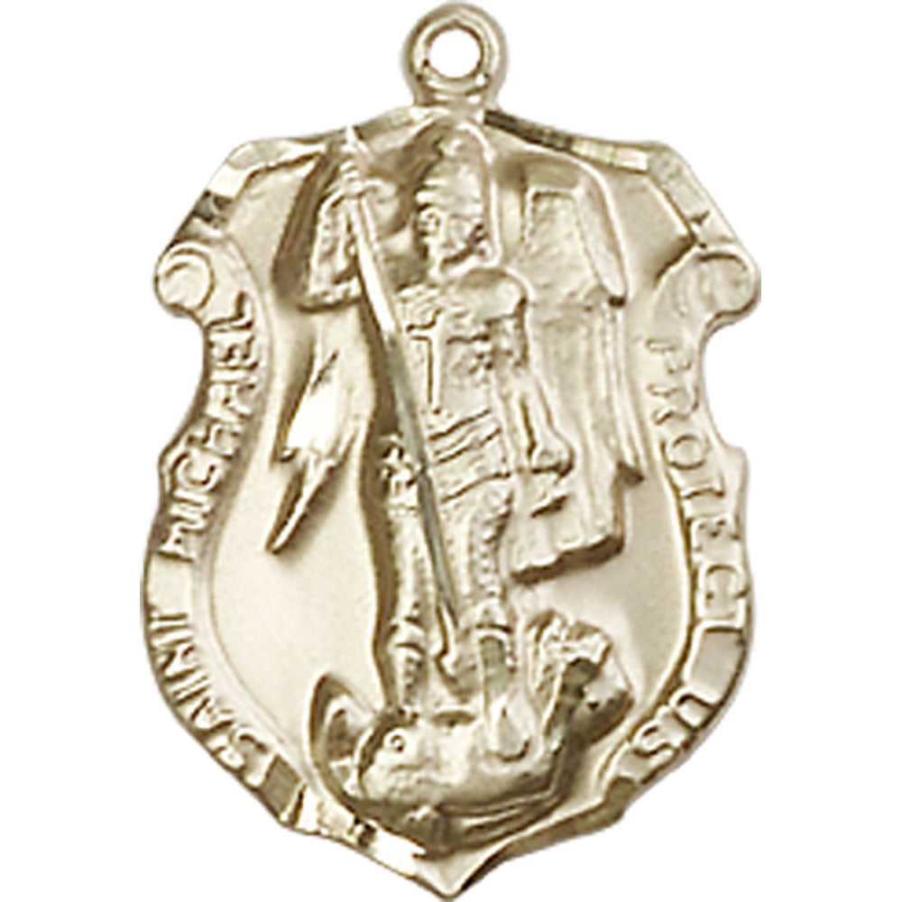 14kt Gold Saint Michael the Archangel Pendant - 5692KT