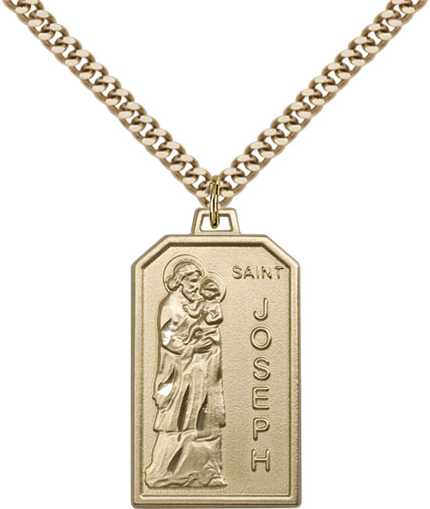 Gold Filled Saint Jospeh Pendant - 5722GF