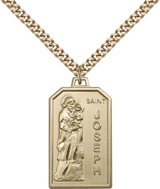 Gold Filled Saint Jospeh Pendant - 5722GF