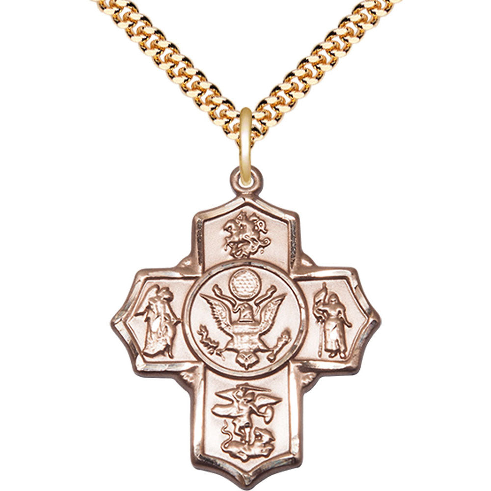 Gold Filled 5-Way / Army Pendant - 5790GF2