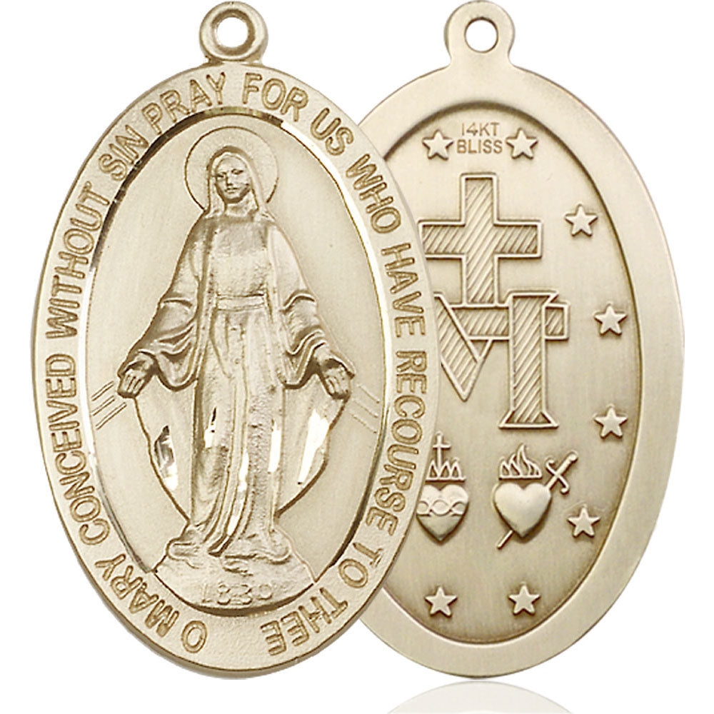 14kt Gold Miraculous Pendant - 5852KT