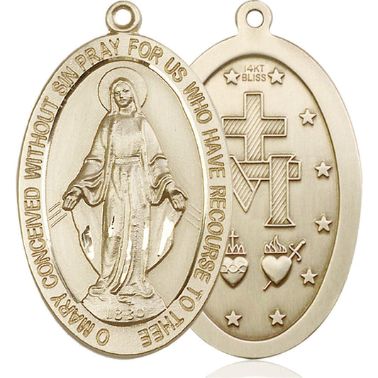 14kt Gold Miraculous Pendant - 5852KT