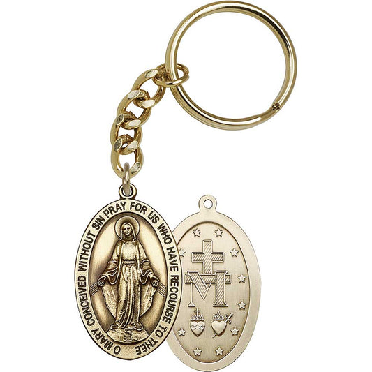 Antique Gold Miraculous Keychain - 5852