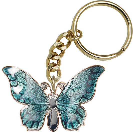 Gold Plate Butterfly Keychain - 5854