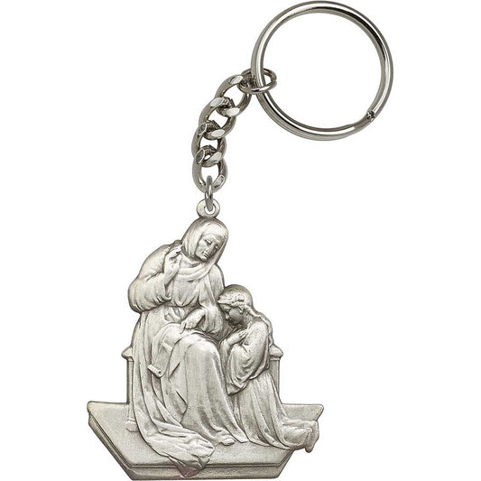 Antique Silver St. Ann Keychain - 5861