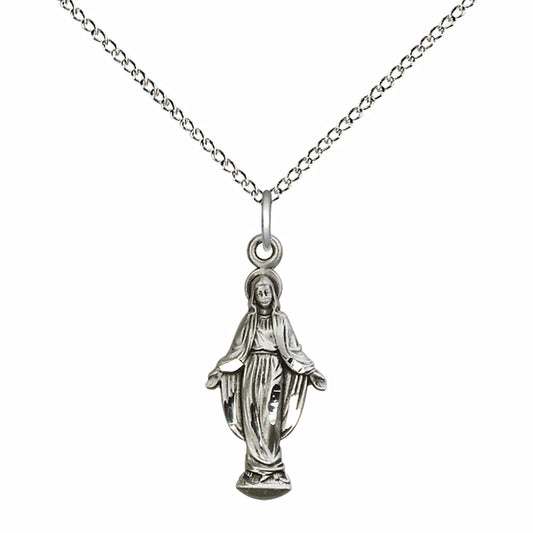 Sterling Silver Miraculous Pendant - 5900SS