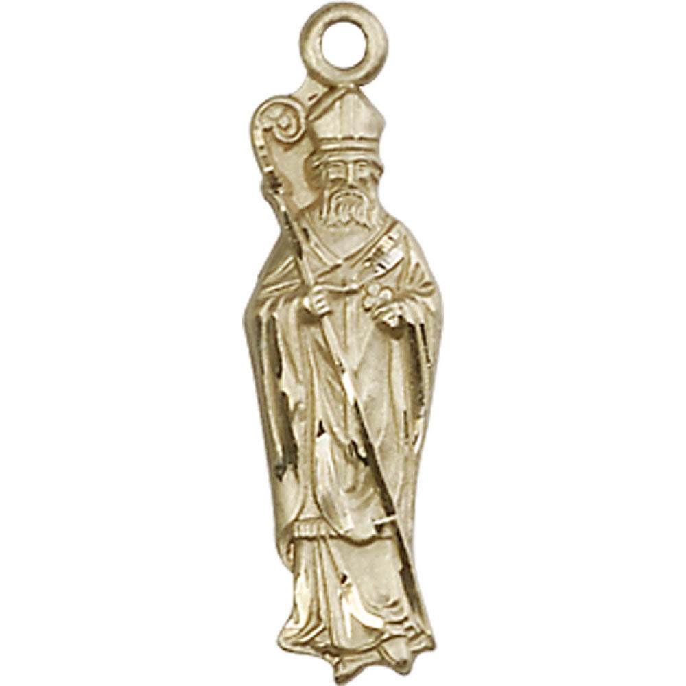 14kt Gold Saint Patrick Pendant - 5913KT
