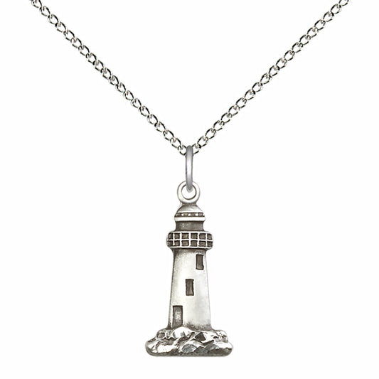 Sterling Silver Lighthouse Pendant - 5922SS