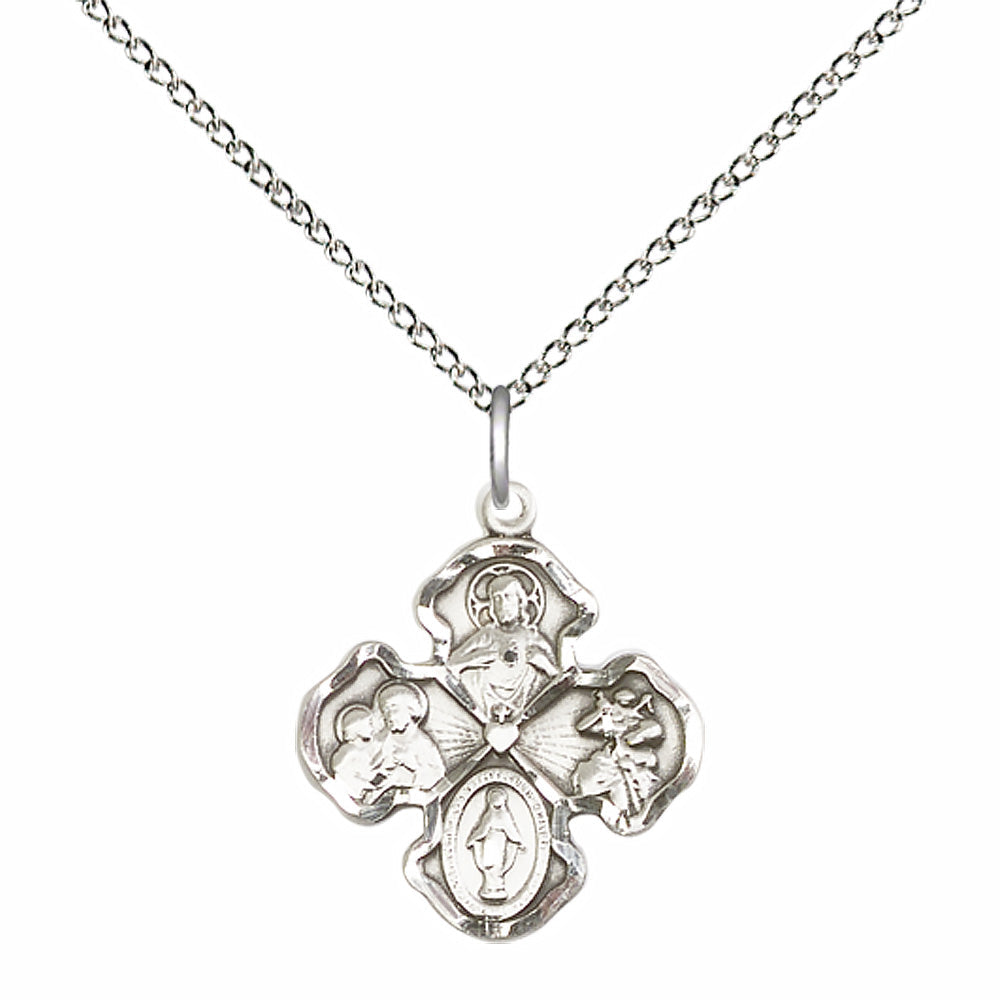 Sterling Silver 4-Way Pendant - 5942SS