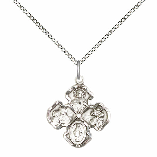 Sterling Silver 4-Way Pendant - 5942SS