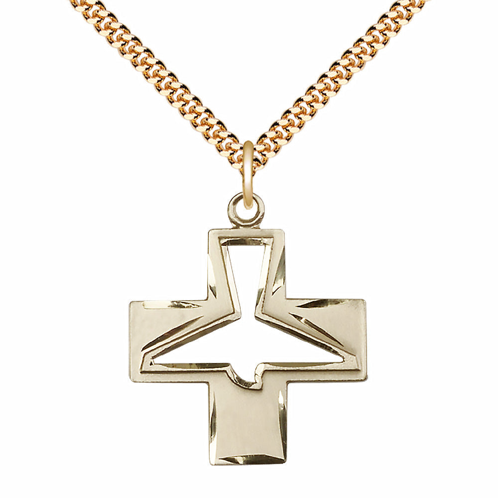 Gold Filled Holy Spirit Pendant - 6080GF