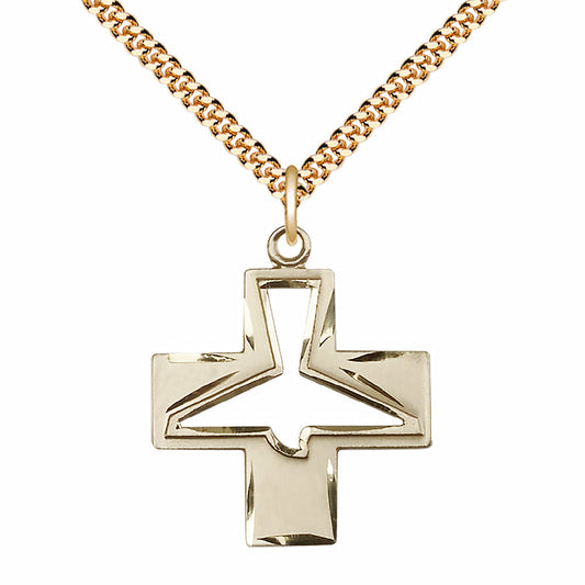 Gold Filled Holy Spirit Pendant - 6080GF