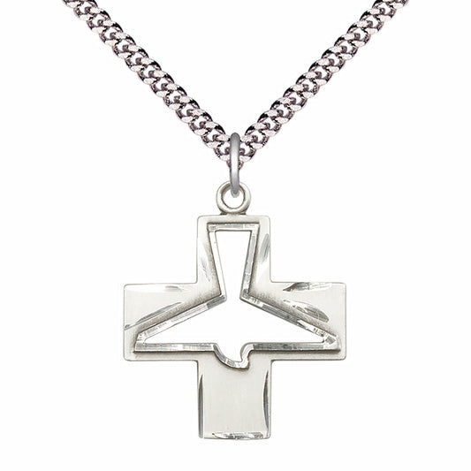 Sterling Silver Holy Spirit Pendant - 6080SS