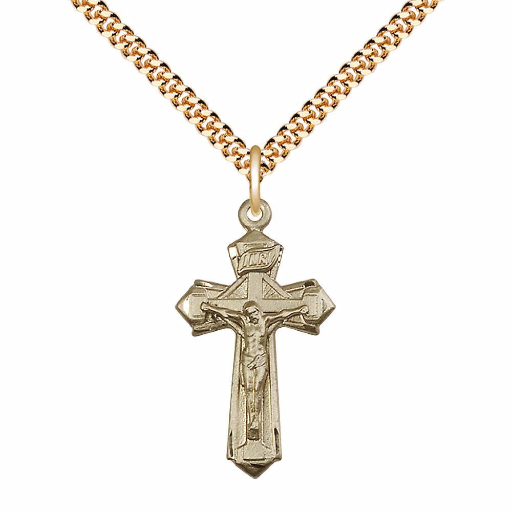 Gold Filled Crucifix Pendant - 6092GF